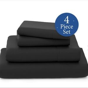 Black Luxury Bamboo Bed Sheets